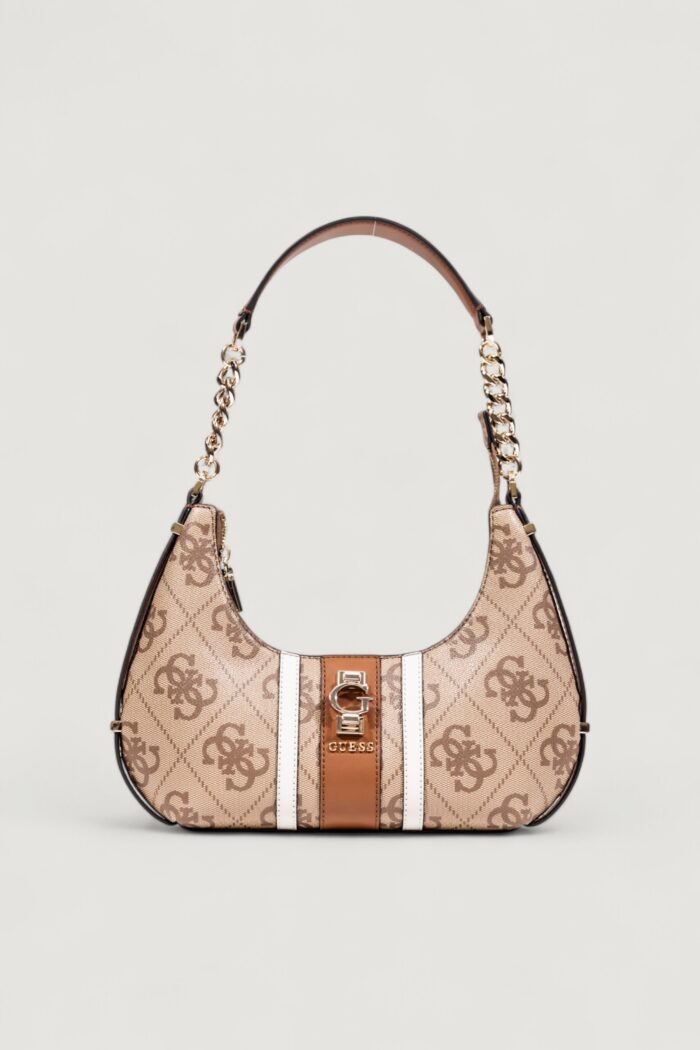 Borsa Guess ERENIA TOP ZIP SHOULDER BAG Latte