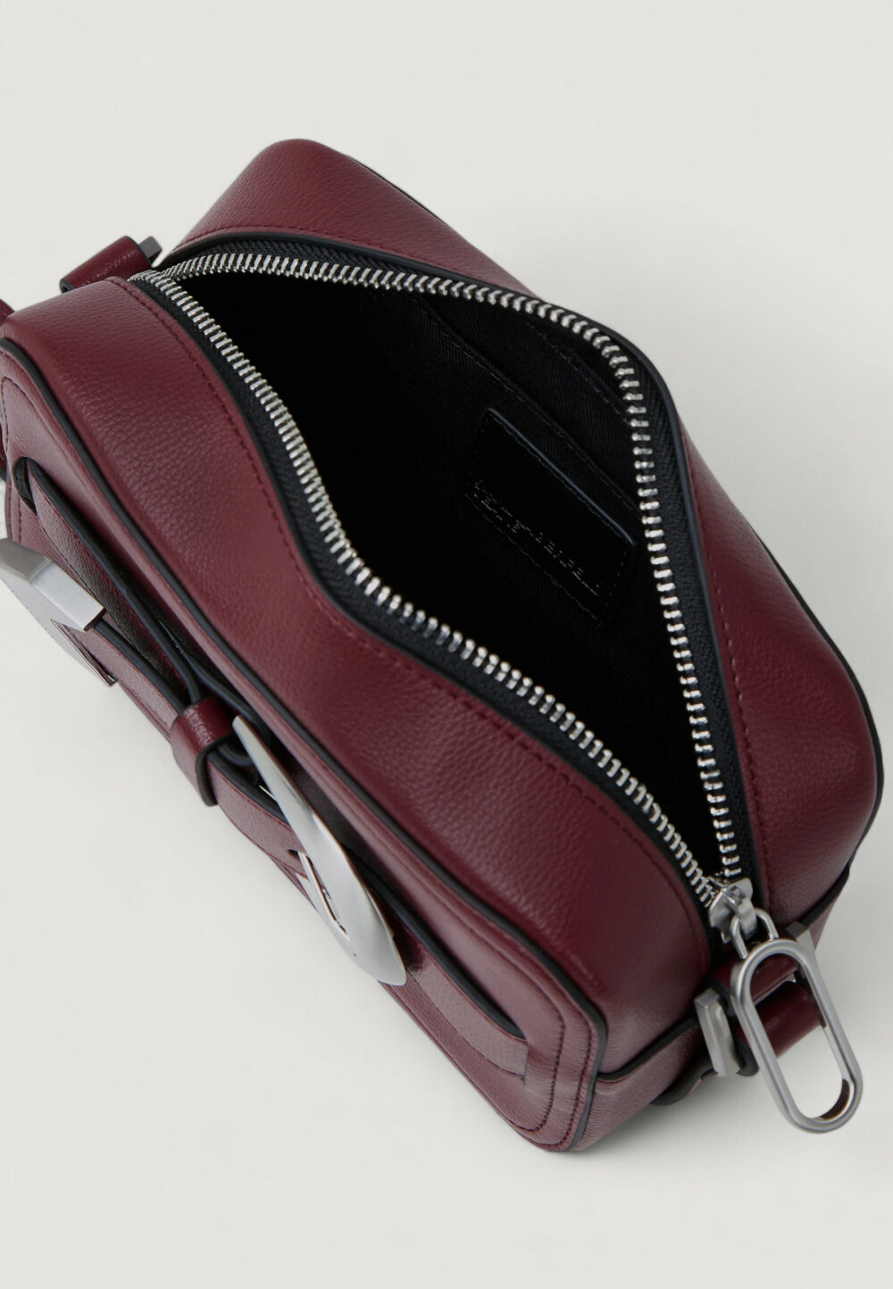 Borsa Karl Lagerfeld Jeans KLJ Western Camera Bag Bordeaux - Foto 5