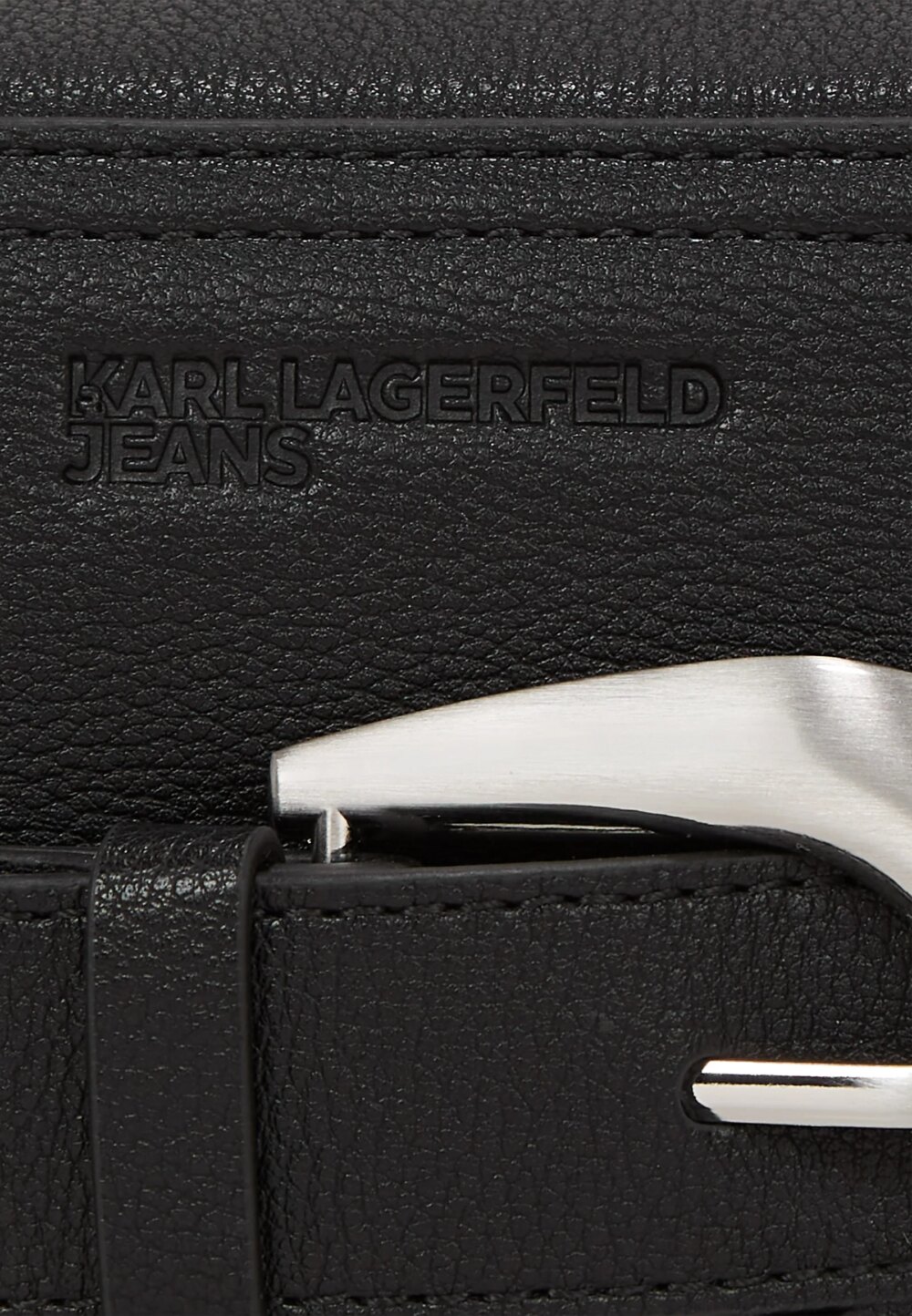 Borsa Karl Lagerfeld Jeans KLJ Western Camera Bag Nero - Foto 4