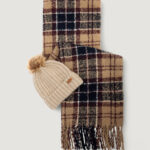 Box sciarpa e cappello Barbour SALTBURN BEANIE & TARTAN SCARF Beige - Foto 1