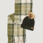 Box sciarpa e cappello Barbour SALTBURN BEANIE & TARTAN SCARF Verde Scuro - Foto 1