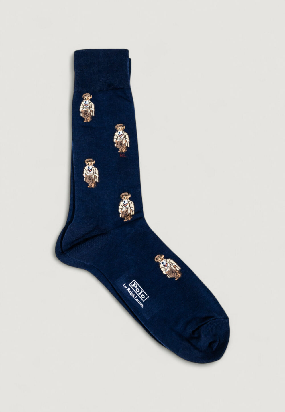 Calzini Lunghi Ralph Lauren M HD CHRLS B-CREW SOCK-2 PACK Blu - Foto 3