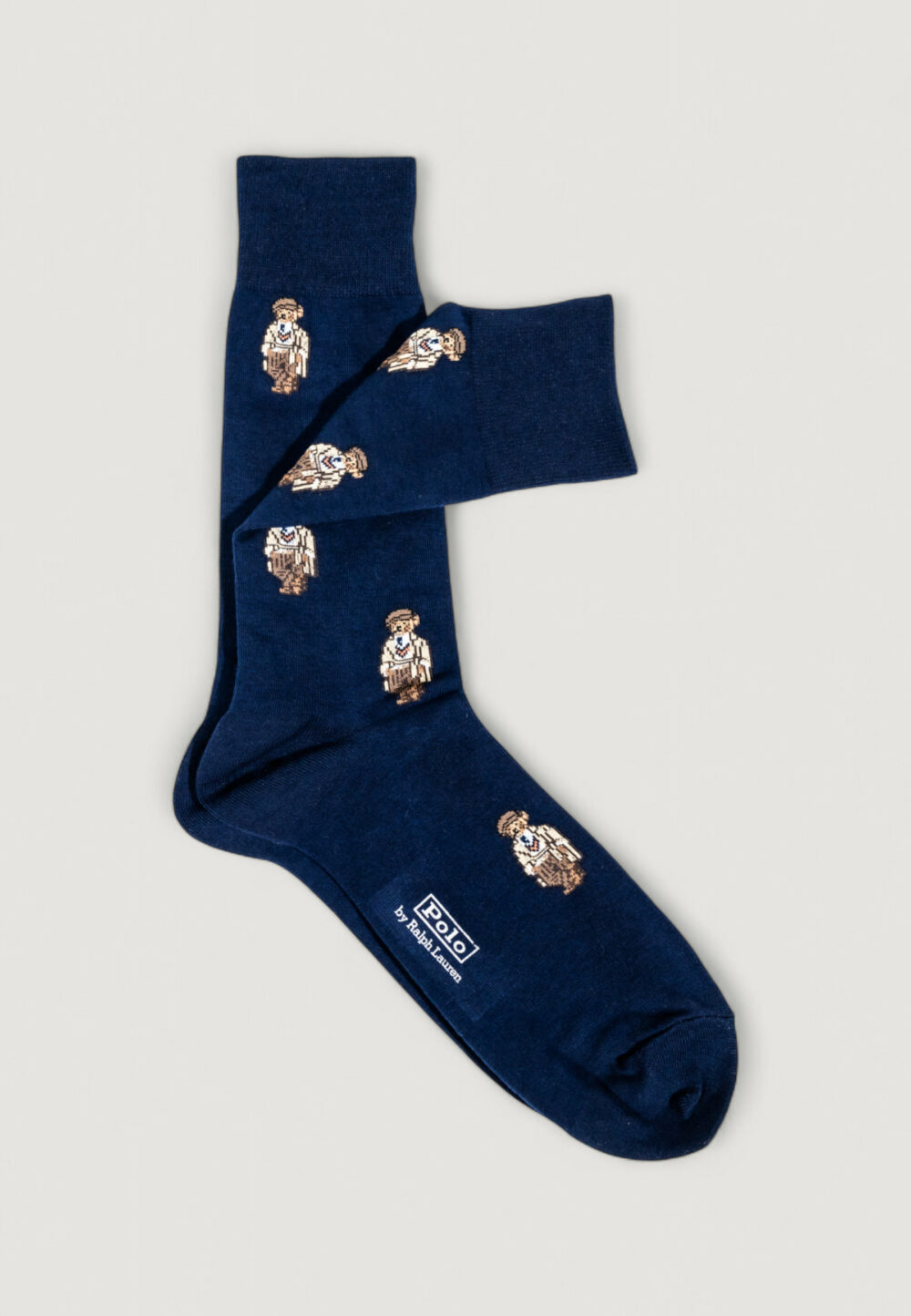 Calzini Lunghi Ralph Lauren M HD CHRLS B-CREW SOCK-2 PACK Blu - Foto 4