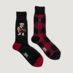 Calzini Lunghi Ralph Lauren HOLIDAY BEAR-CREW SOCK-2 PACK Nero - Foto 2