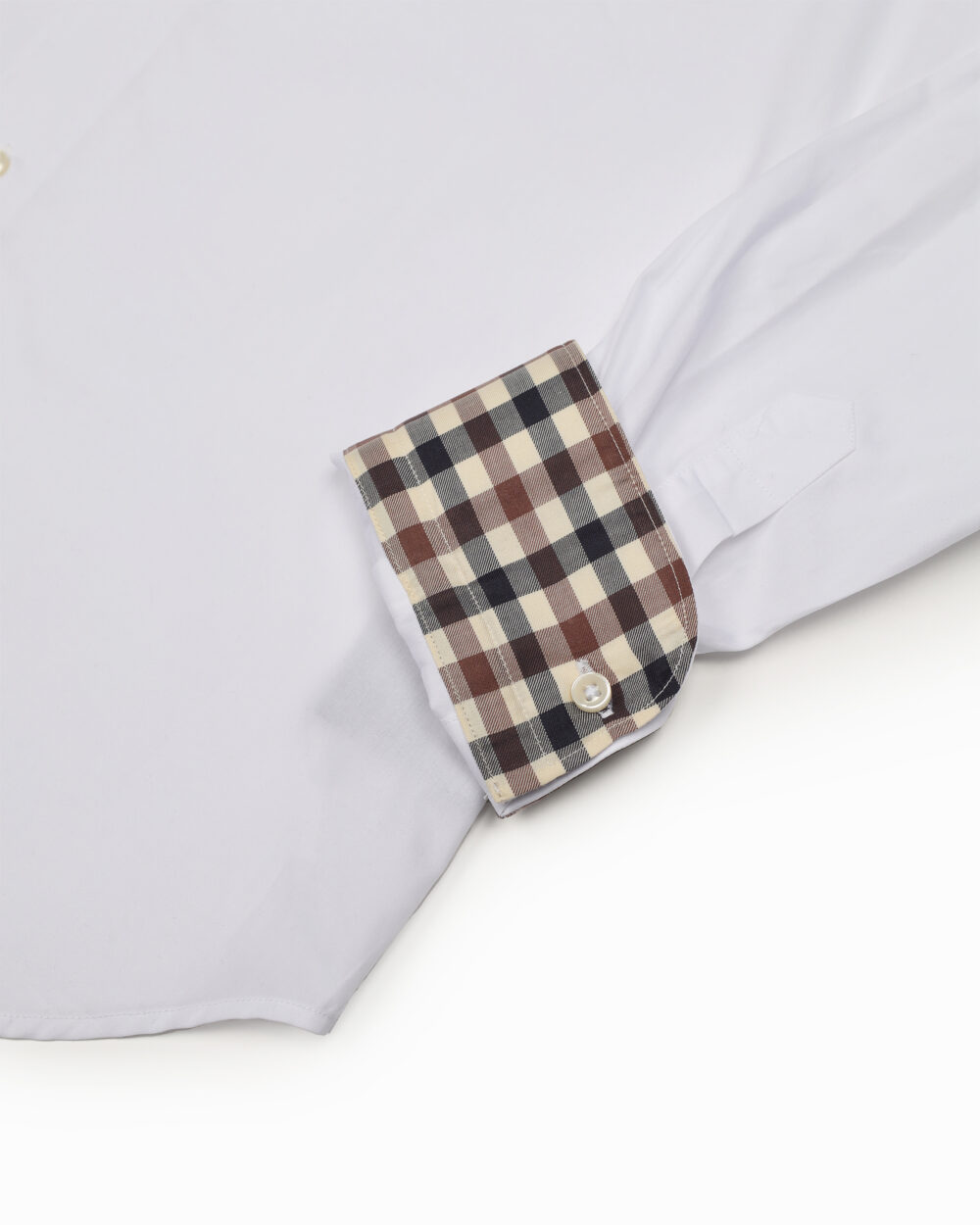 Camicia manica lunga Aquascutum Active BUTTON DOWN POPELINE SHIRT Bianco - Foto 4