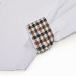 Camicia manica lunga Aquascutum Active BUTTON DOWN POPELINE SHIRT Bianco - Foto 4