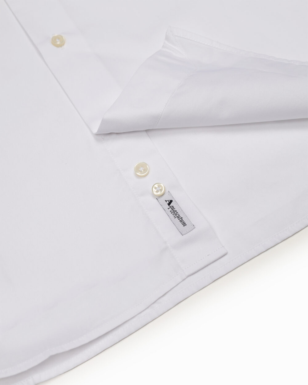 Camicia manica lunga Aquascutum Active BUTTON DOWN POPELINE SHIRT Bianco - Foto 5