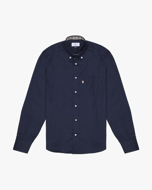 Camicia manica lunga Aquascutum Active BUTTON DOWN POPELINE SHIRT Blu - Foto 1