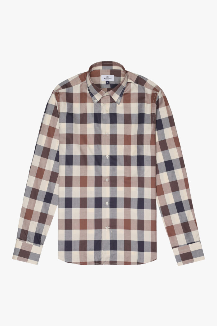 Camicia manica lunga Aquascutum Active MACRO ICONIC SHIRT Macro Club Check – AA_ICON_SH002