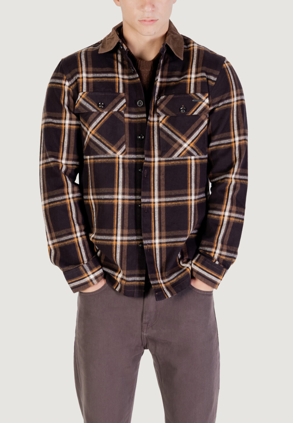Camicia manica lunga Gianni Lupo OVERSHIRT Caffe' - Foto 1