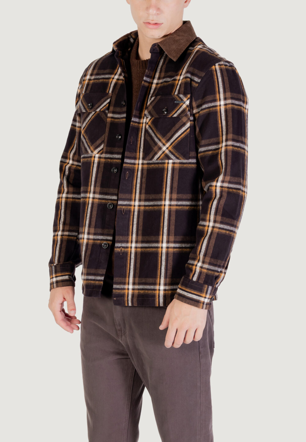 Camicia manica lunga Gianni Lupo OVERSHIRT Caffe' - Foto 3