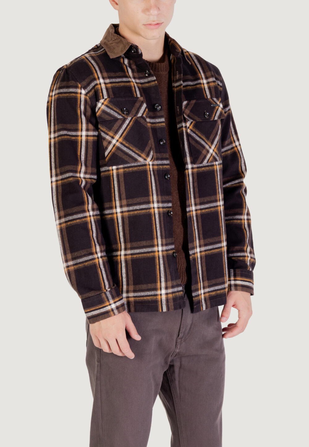Camicia manica lunga Gianni Lupo OVERSHIRT Caffe' - Foto 4