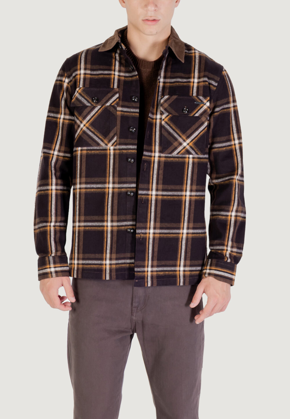 Camicia manica lunga Gianni Lupo OVERSHIRT Caffe' - Foto 5