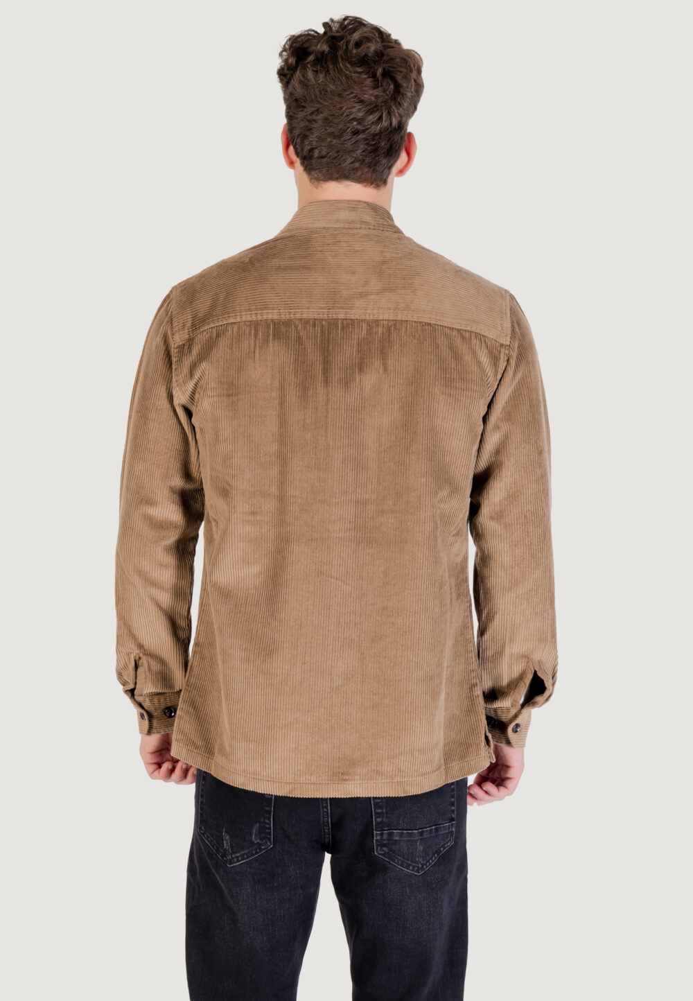 Camicia manica lunga Gianni Lupo OVERSHIRT Marrone - Foto 2