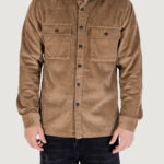 Camicia manica lunga Gianni Lupo OVERSHIRT Marrone - Foto 5