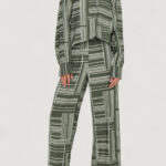 Camicia manica lunga Jacqueline de Yong JDYTROYA LIFE L/S LONG TOP WVN DIA Verde Oliva - Foto 3