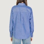 Camicia manica lunga Only Onlkaylen Ls Heart Emb Shirt Wvn Blu Chiaro - Foto 2