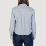 Camicia manica lunga Only Onlcarly Ls Reg Embelis Shirt Wvn Celeste - Foto 5