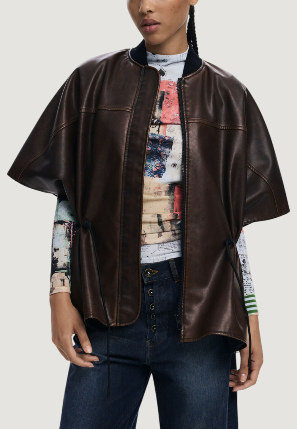 Mantella Desigual PONCHO_RICHMOND BU Marrone - Foto 1