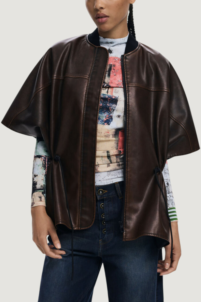 Mantella Desigual PONCHO_RICHMOND BU Marrone – 25WAIP03