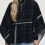 Mantella Desigual PONCHO_CUADROS ALDAMA Nero - Foto 1