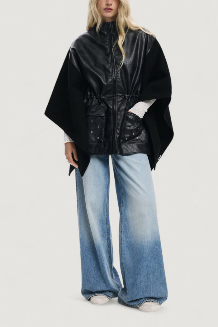 Mantella Desigual PONCHO_EYELETS ALDAMA Nero – 25WAIA08