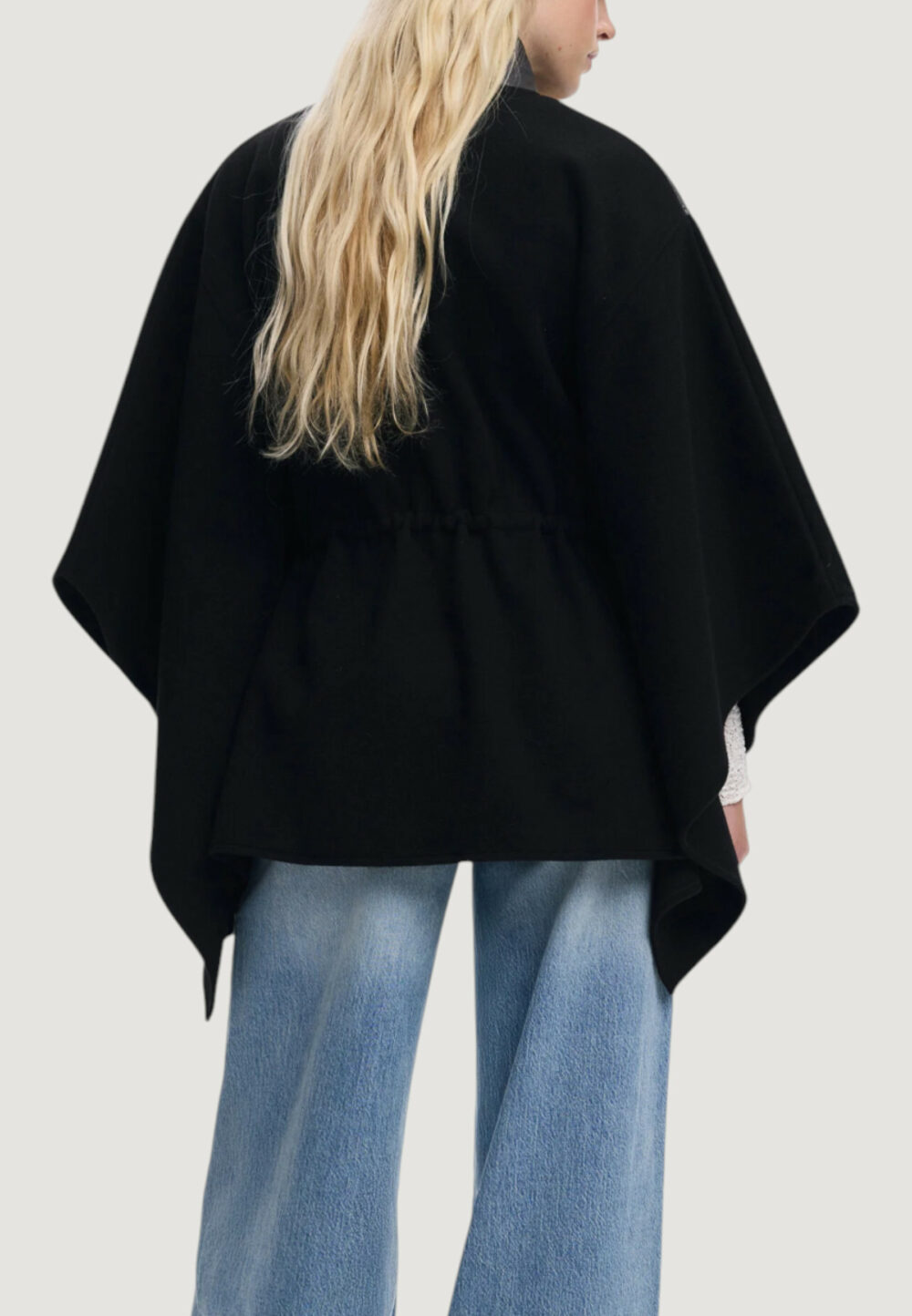 Mantella Desigual PONCHO_EYELETS ALDAMA Nero - Foto 3