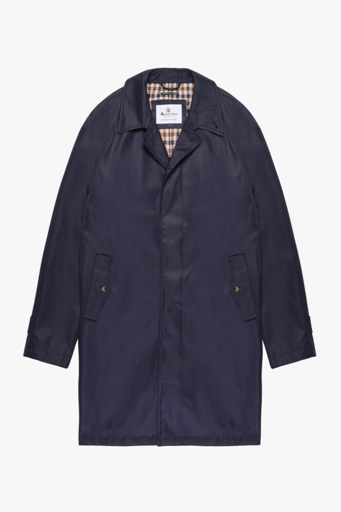 Cappotto Aquascutum Active ARCHIVAL MAC COAT Blu – AA_A005_JK001