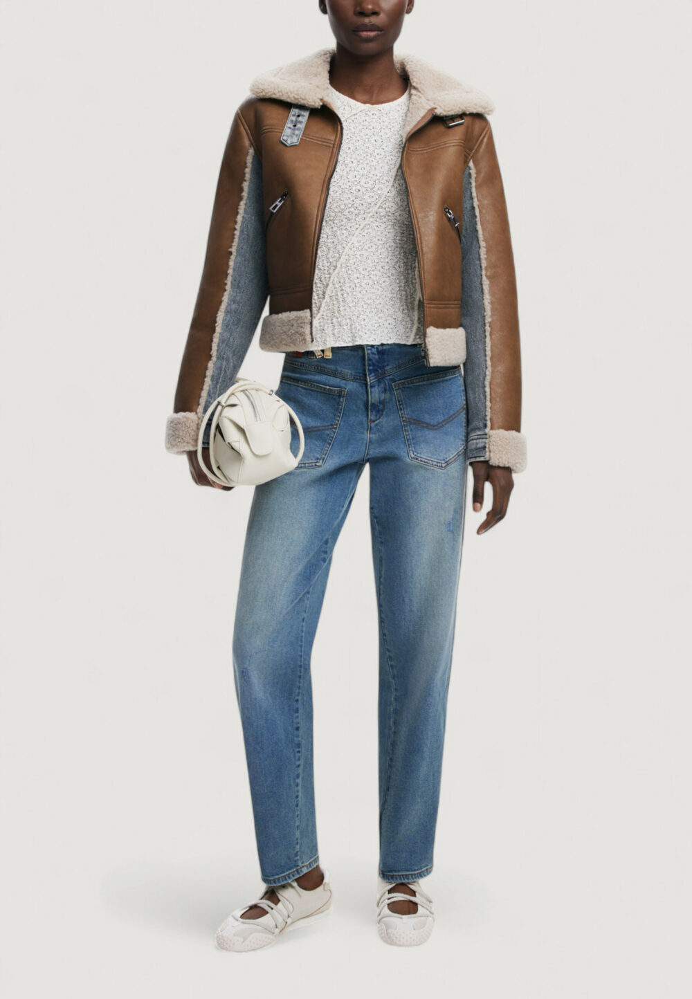 Cappotto Desigual CHAQ_DOUBLE Beige - Foto 2
