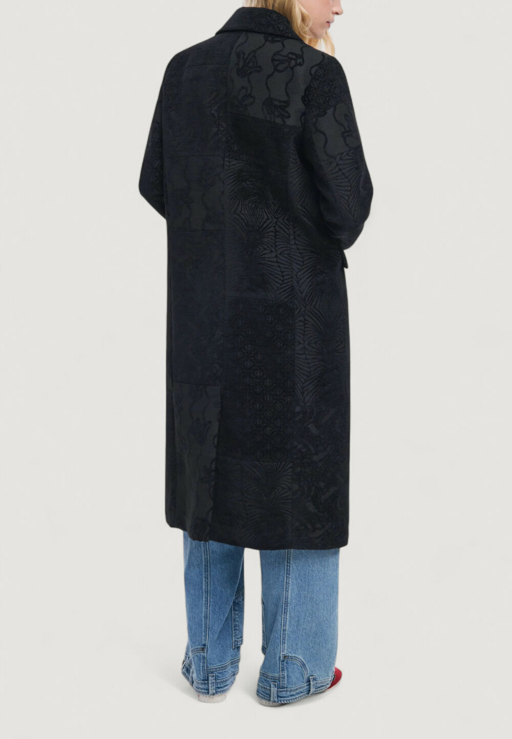 Cappotto Desigual COAT_PATCH_BLACK Nero - Foto 4