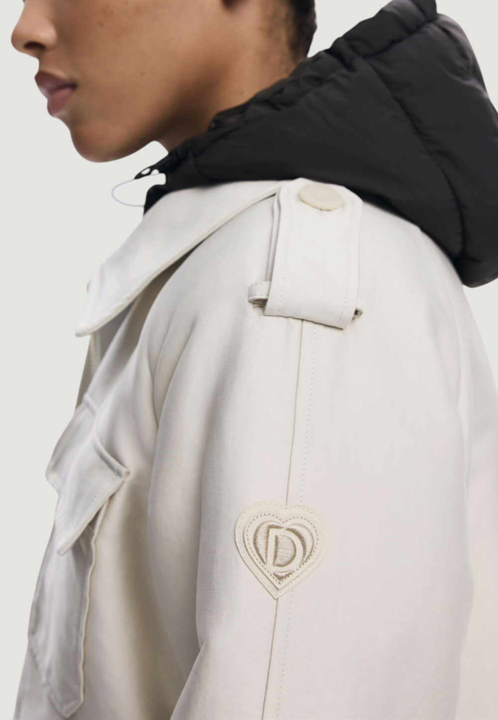 Cappotto Desigual CHAQ_EMPIRE Panna - Foto 5