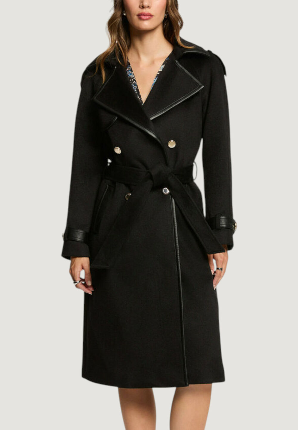Cappotto Morgan De Toi  Nero - Foto 1