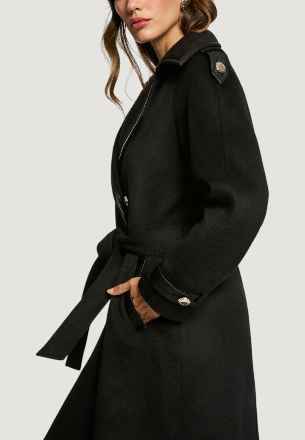 Cappotto Morgan De Toi  Nero - Foto 3