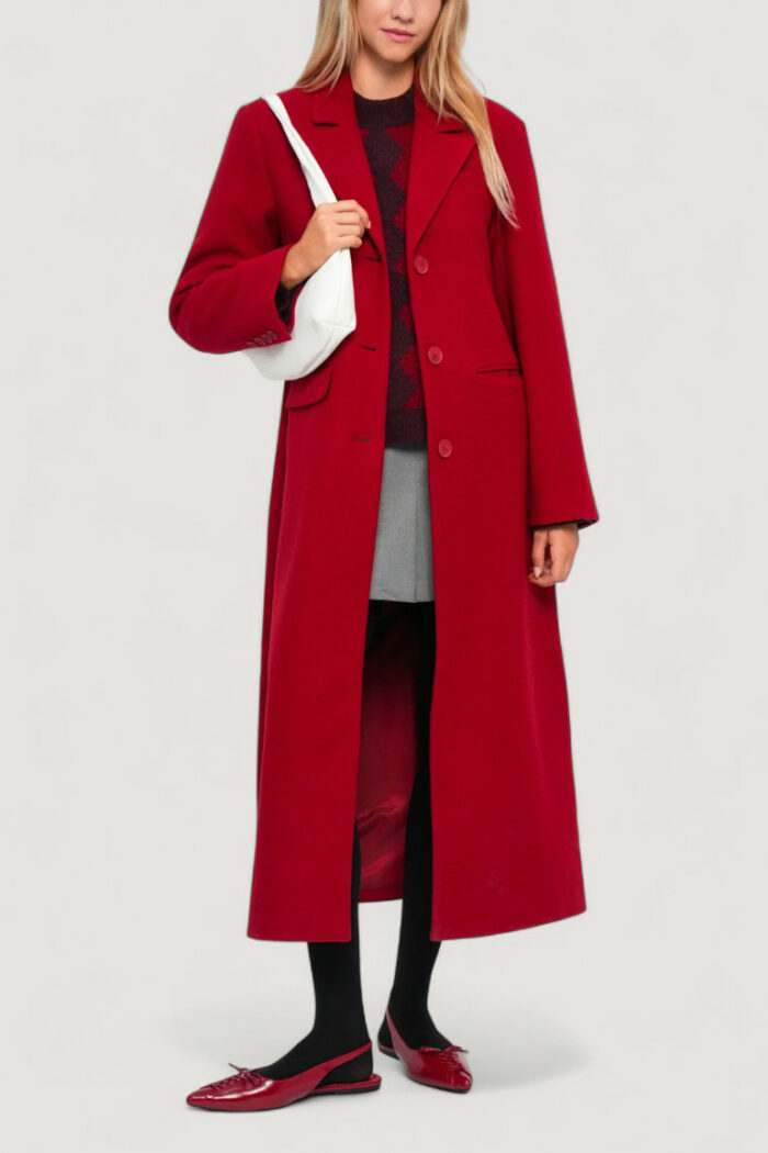 Cappotto Only ONLNANCY LIFE LONG FITTED COAT CC OTW Rosso