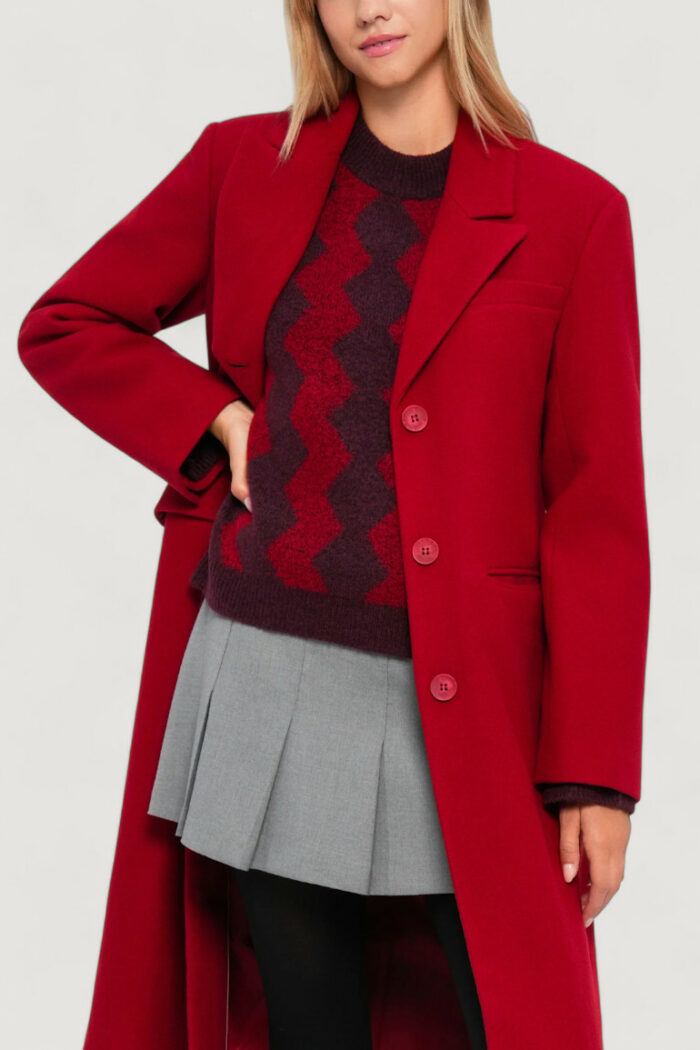 Cappotto Only ONLNANCY LIFE LONG FITTED COAT CC OTW Rosso