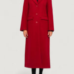 Cappotto Only ONLNANCY LIFE LONG FITTED COAT CC OTW Rosso - Foto 5