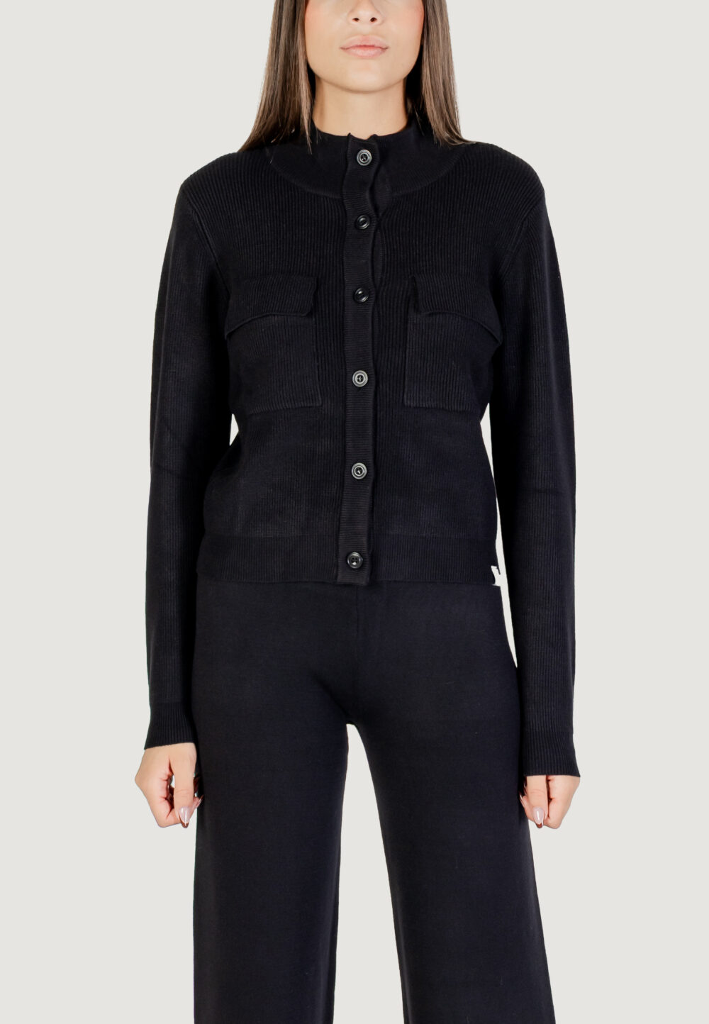 Cardigan Choral  Nero - Foto 1