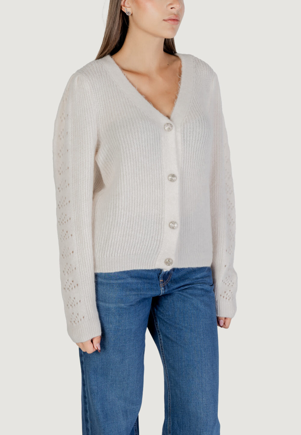 Cardigan Morgan De Toi  Avorio - Foto 3