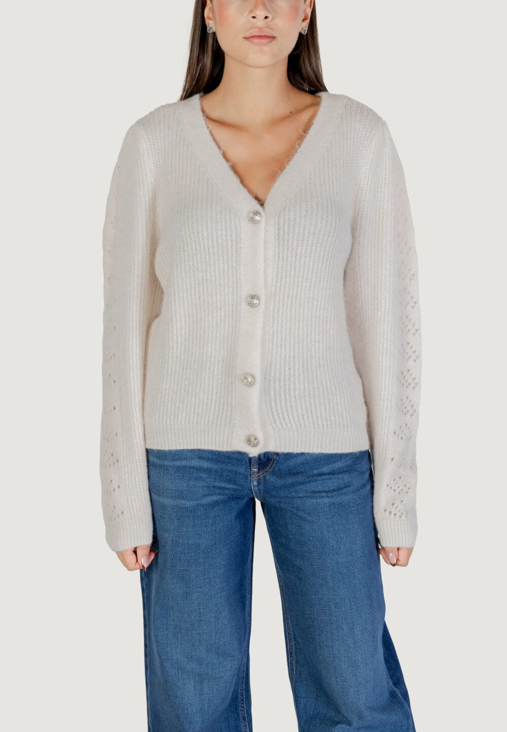 Cardigan Morgan De Toi  Avorio - Foto 5