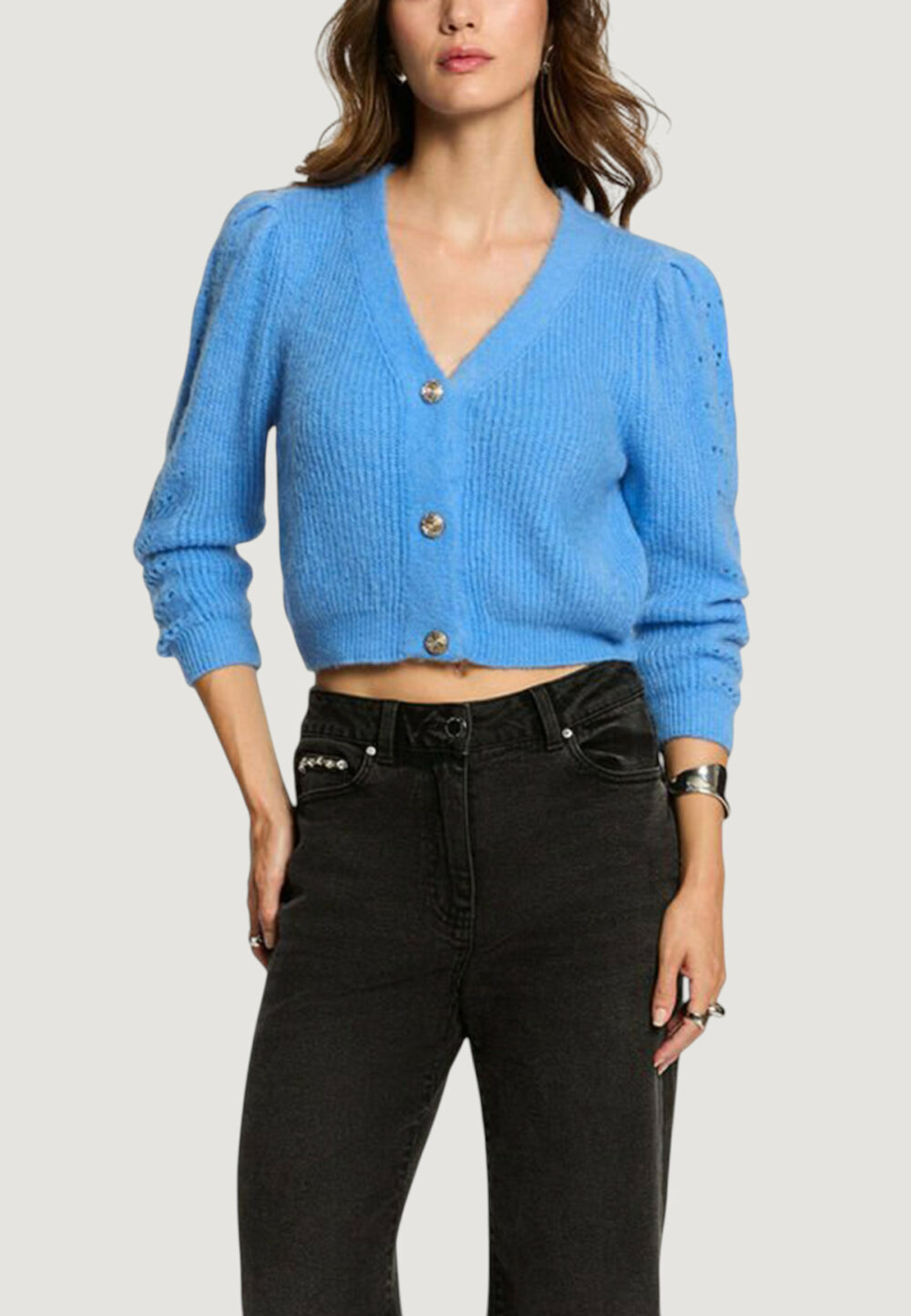 Cardigan Morgan De Toi  Celeste - Foto 1