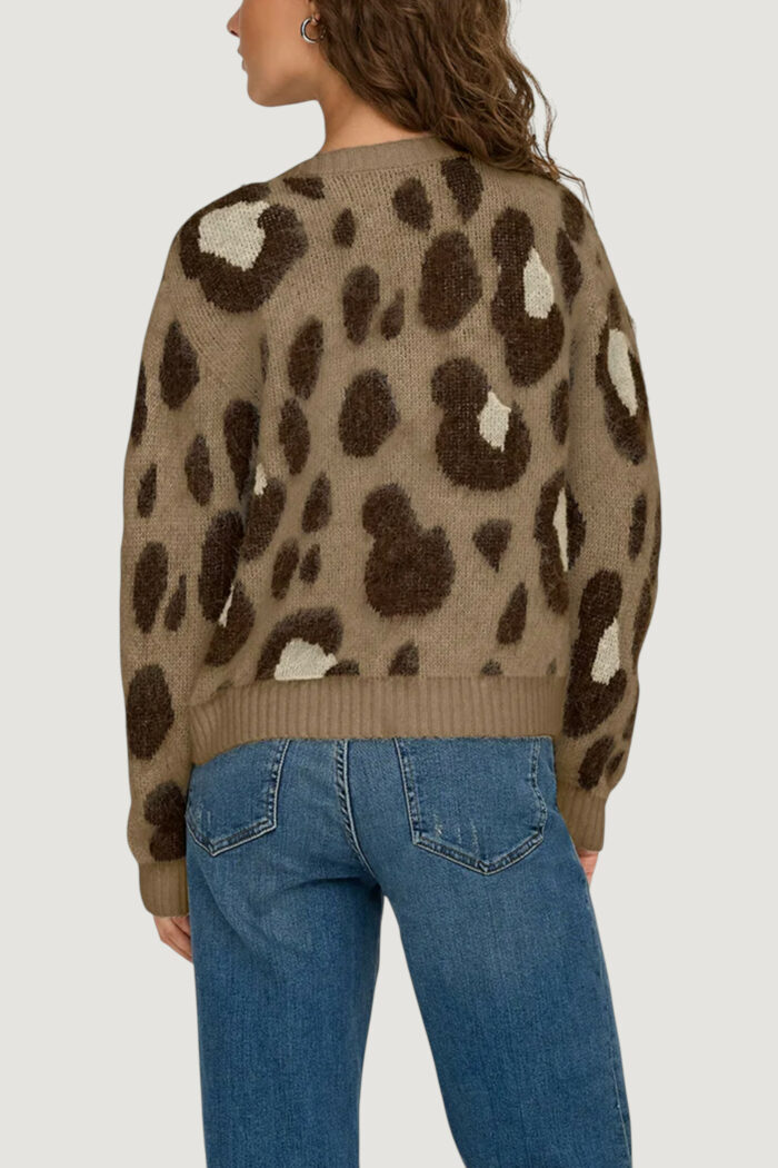 Cardigan Only Onledelie Life Ls Jq Cardi V-Neck Knt Marrone