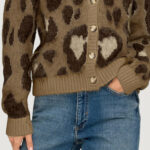 Cardigan Only Onledelie Life Ls Jq Cardi V-Neck Knt Marrone - Foto 3