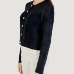 Cardigan Only ONLPETRA LS PEARL O-NECK CARDI CC KNT Nero - Foto 2