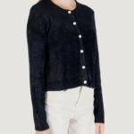 Cardigan Only ONLPETRA LS PEARL O-NECK CARDI CC KNT Nero - Foto 3