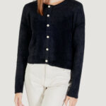 Cardigan Only ONLPETRA LS PEARL O-NECK CARDI CC KNT Nero - Foto 1