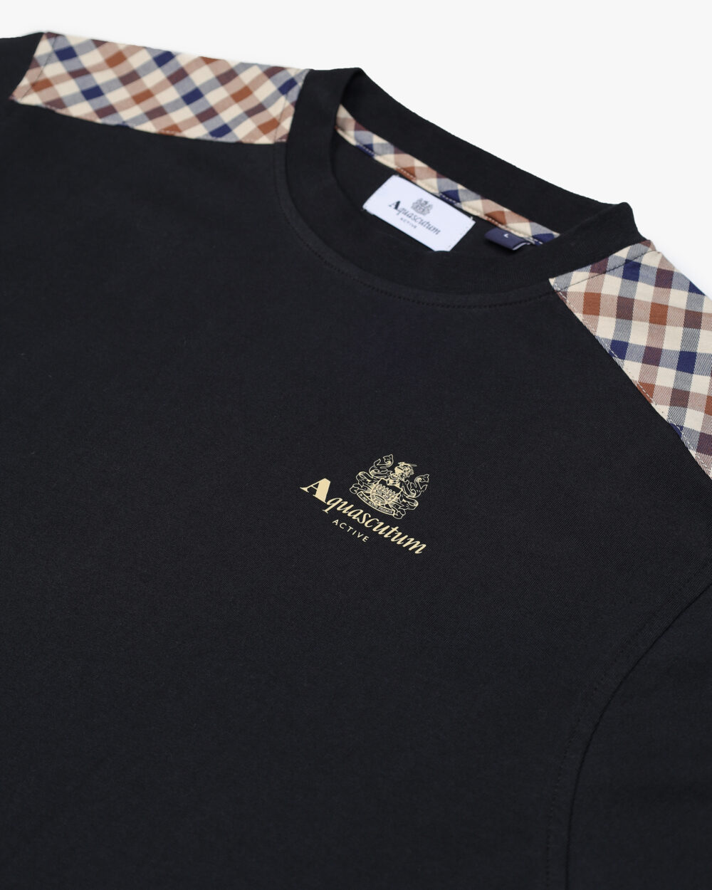 T-shirt Aquascutum Active CC SHOULDER T-SHIRT Nero - Foto 2