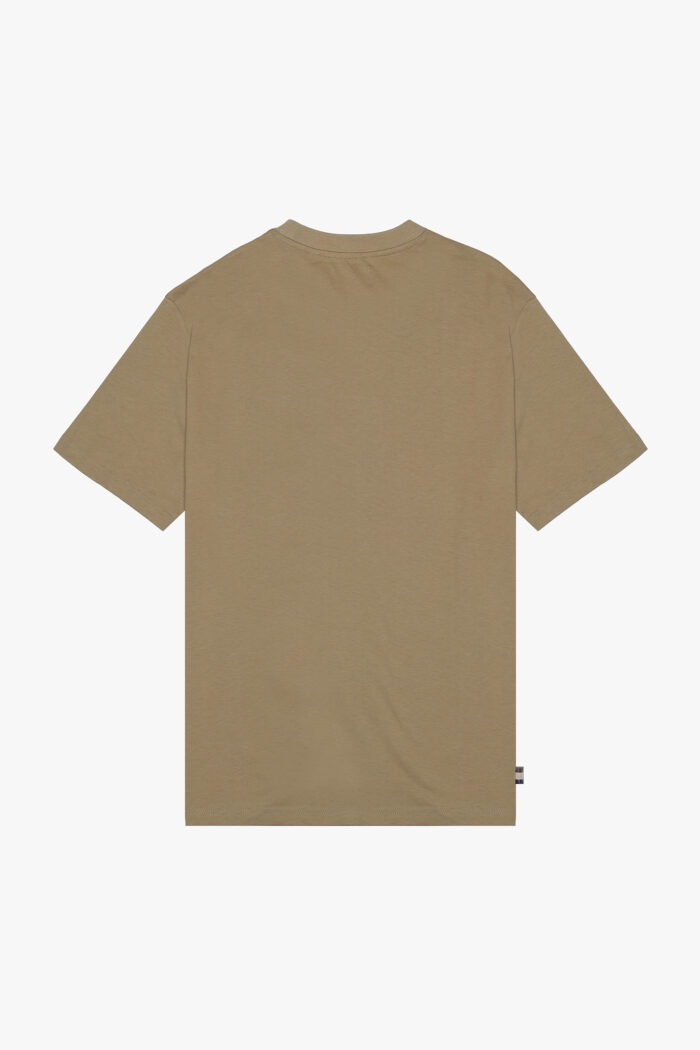T-shirt Aquascutum Active PIPING PANEL T-SHIRT Beige scuro – AA_A005_TS002