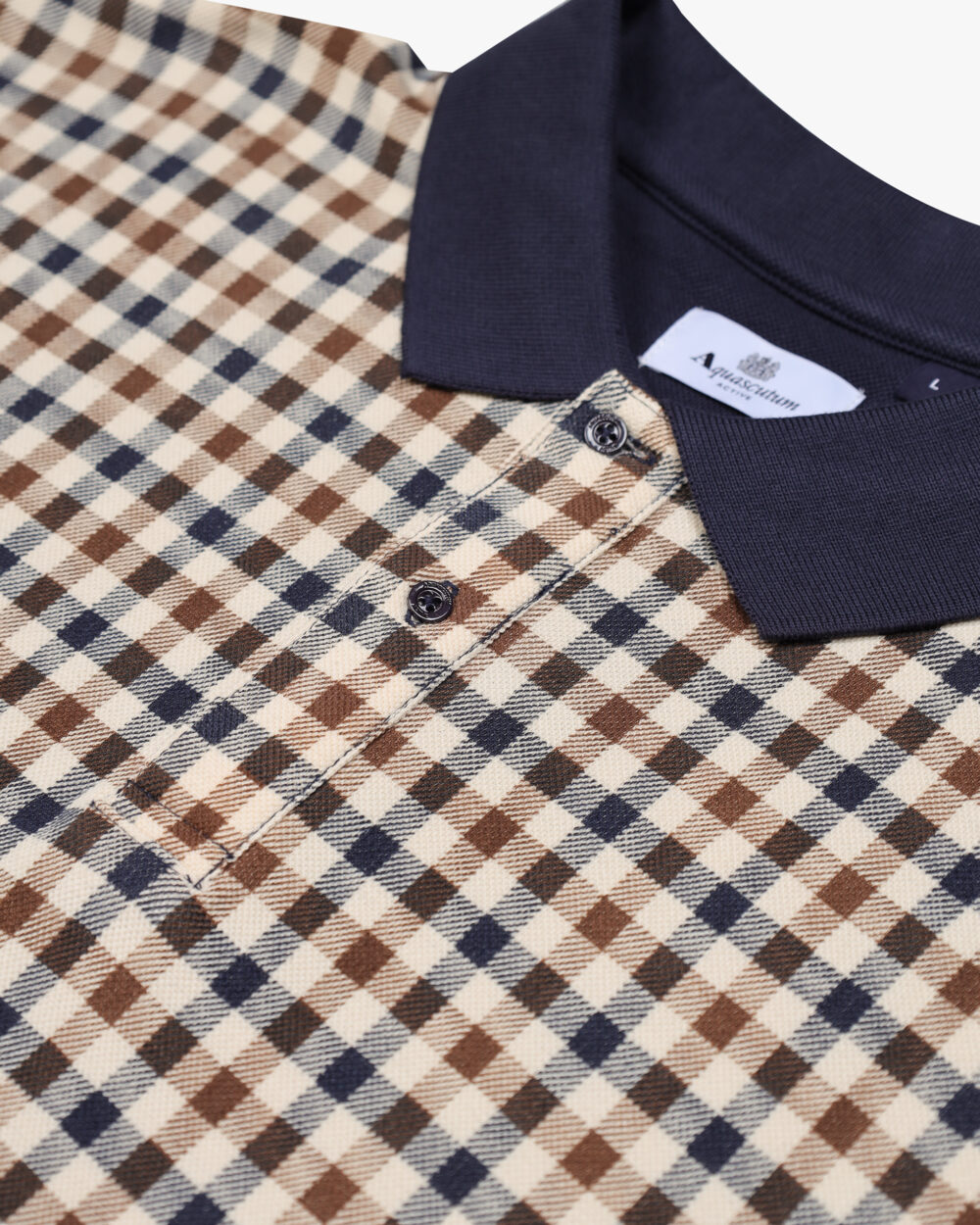 Polo manica corta Aquascutum Active ICONIC FRONT POLO Blu - Foto 3