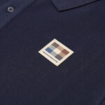 Polo manica corta Aquascutum Active RUBBER PATCH PIQUET POLO Blu - Foto 4