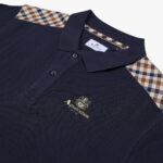 Polo manica corta Aquascutum Active STRIPES PIQUET POLO Blu - Foto 3